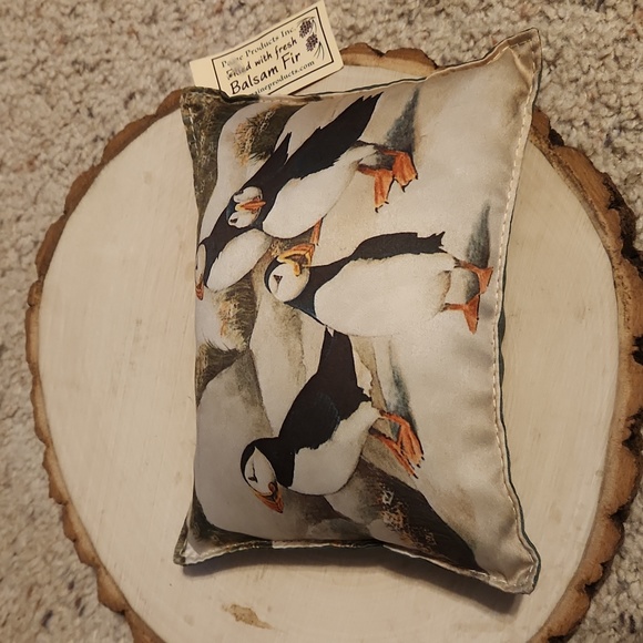Paine Products Puffin Design Small Balsam Fir Filled Pillow - Picture 3 of 6